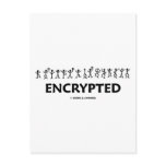 Encrypted (Adventure Of The Dancing Men Cipher) postcards