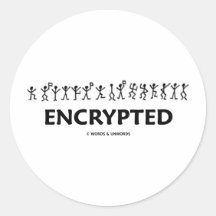 Encrypted (Adventure Of The Dancing Men Cipher) Sticker