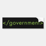 End Government! Bumper Sticker