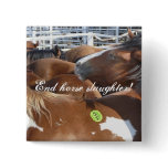 End horse slaughter! buttons