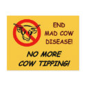 End Mad Cow Disease postcards