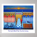 End of a Beach Day Painting Print