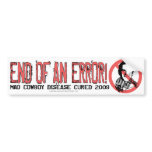 End of an Error Bumper Sticker