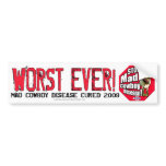 End of an Error: Worst Ever! Bumper Stickers