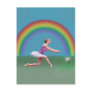 End of the Rainbow Ballerina Postcard