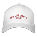 END ONE PARTY RULE embroidered hats