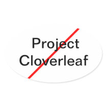 End Project Cloverleaf Sticker