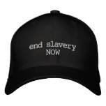 end slavery NOW Embroidered Baseball Caps
