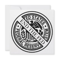 End The Fed Federal Reserve System Personalized Invites