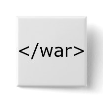End War html - Black & White Pin
