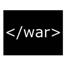 End War html - Black & White Post Cards