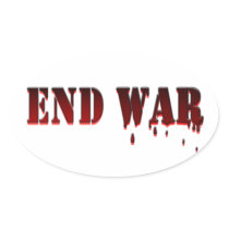END WAR STICKER