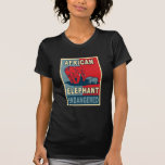 Endangered African Elephant Pop Art Tshirts