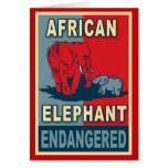Endangered African Elephant Pop Art Tshirts cards