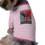 Endangered African Wild Dog Pop Art Tshirts pet clothing