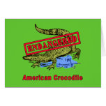 Endangered American Crocodile Products cards
