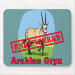 Endangered Arabian Oryx Pop Art Tshirts Mousepad