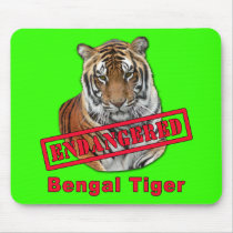 Endangered Bengal Tiger  Products Mousemat