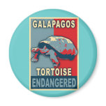 Endangered Galapagos Tortoise Pop Art Tshirts magnets
