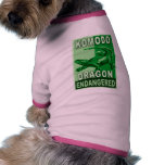 Endangered Komodo Dragon Pop Art Tshirts pet clothing
