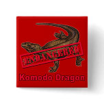 Endangered Komodo Dragon Tshirts buttons