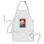 Endangered Panda Pop Art Design aprons