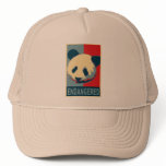 Endangered Panda Pop Art Design hats