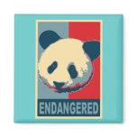 Endangered Panda Pop Art Design magnets