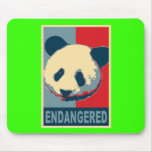 Endangered Panda Pop Art Design mousepads