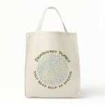 Endangered Planet Typography Canvas Bag