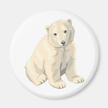 Endangered Polar Bear Refrigerator Magnets
