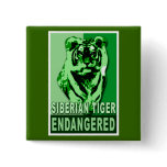 Endangered Siberian Tiger Pop Art Tshirts buttons