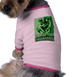 Endangered Siberian Tiger Pop Art Tshirts pet clothing