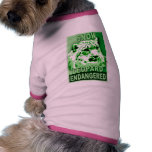 Endangered Snow Leopard Pop Art Tshirts pet clothing
