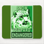 Endangered Snow Leopard Pop Art Tshirts mousepads