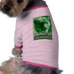 Endangered Sumatran Tiger Pop Art Tshirts pet clothing