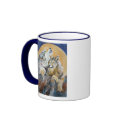 Endangered Wolf Baying at the Moon Coffee Tea Mug