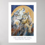 Endangered Wolf Inspirational Poster Howling Wolf posters