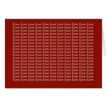 Endless Love Red Greeting Cards