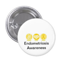 Endo is HELL!! Pinback Button