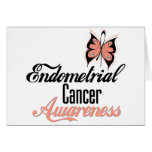 Endometrial Cancer Awareness Butterfly cards
