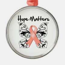 Endometrial Cancer Hope Matters Ornament