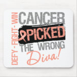 Endometrial Cancer Picked The Wrong Diva mousepads