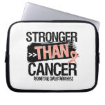 Endometrial Cancer - Stronger Than Cancer laptop sleeves