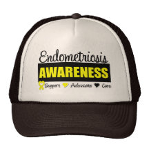 Endometriosis Awareness Badge Mesh Hats