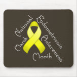 Endometriosis Awareness Month Dark Mousepad