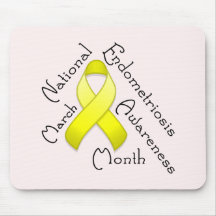 Endometriosis Awareness Month Light Mousepad