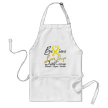 Endometriosis Believe Heart Collage Aprons