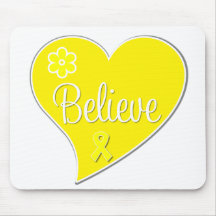 Endometriosis Believe Heart Mouse Mat