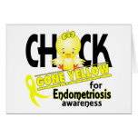 Endometriosis Chick Gone Yellow 2 Card